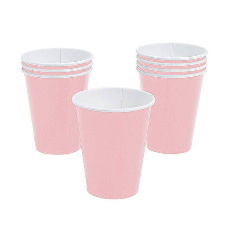 9 oz School Bus Yellow Paper Party Cups – 24 Count Disposable Set