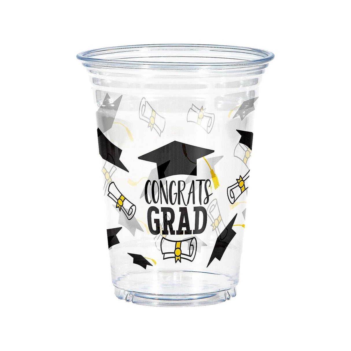 Creative Converting Congrats Grad Plastic Tumblers – 16oz, 24ct