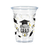 Creative Converting Congrats Grad Plastic Tumblers – 16oz, 24ct