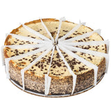 Pellman 14-Slice Pre-Cut Chocolate Chip Cheesecake 60 oz. - 6/Case