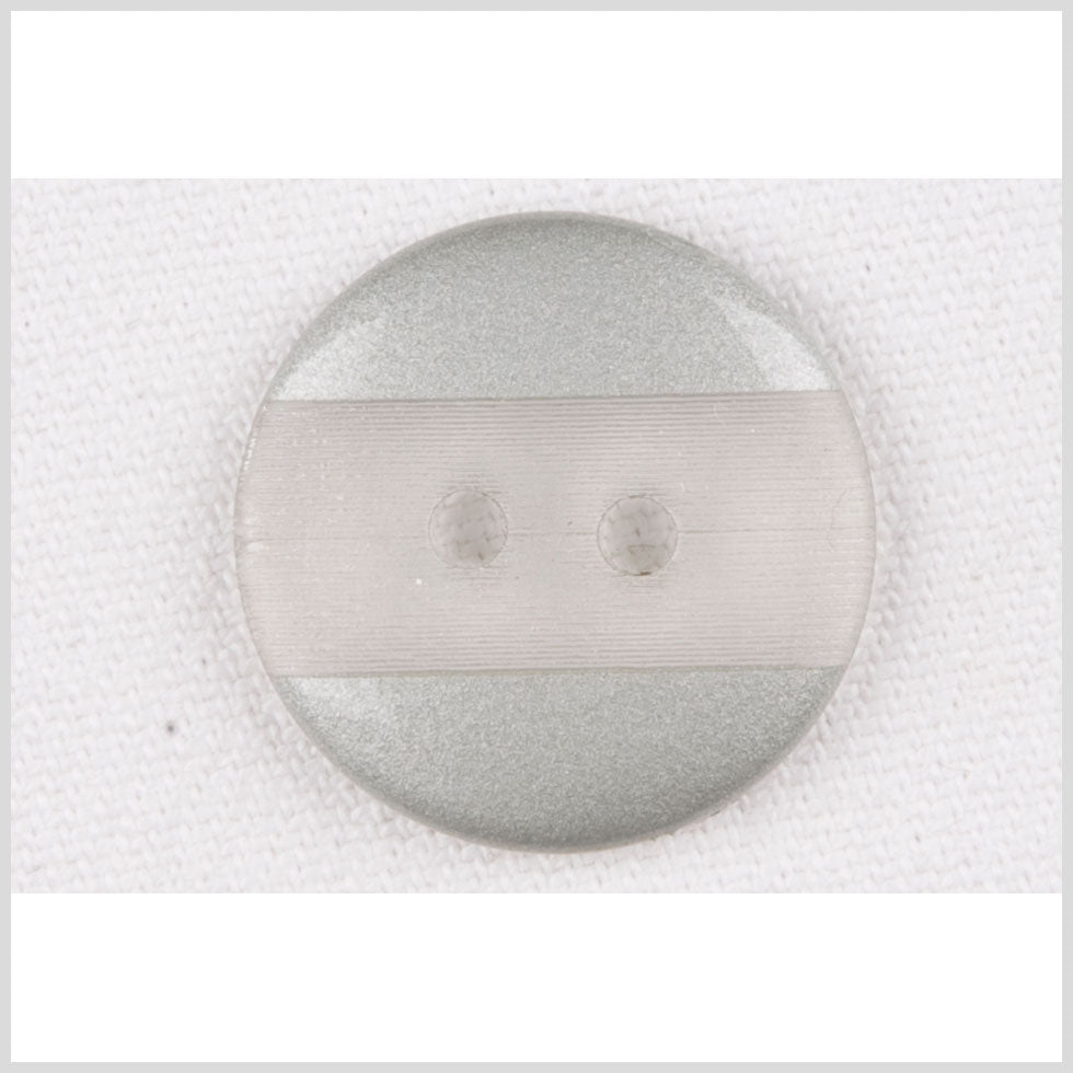 Plastic 2-Hole Button - 32L/20mm - Light Gray Engraved Ribbing Stripe