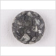 Plastic Shank Back Button - 40L/25.5mm - Domed Gray, White and Metallic Gray Mosaic