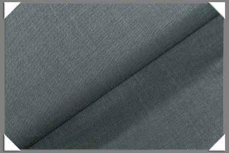 Medium Grey Vegan Sharkskin Polyester Fabric - Solid Grey, 60" Width