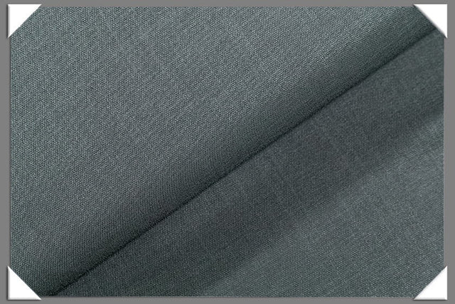 Medium Grey Vegan Sharkskin Polyester Fabric - Solid Grey, 60" Width