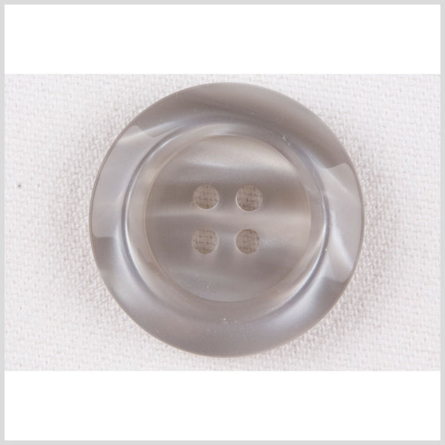 Plastic 4-Hole Button - 44L/28mm - Smokey Gray Swirls
