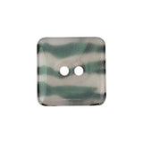 Iridescent Zebra Striped 2-Hole Square Plastic Button - 40L/25.5mm