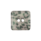 Iridescent Snow Leopard Spotted 2-Hole Square Plastic Button - 40L/25.5mm