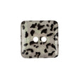 Iridescent Snow Leopard Spotted 2-Hole Square Plastic Button - 40L/25.5mm