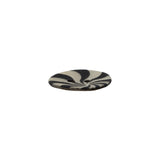 Natural Shell 2-Hole Button - 24L/15mm - Ivory and Black Radiating Swirl