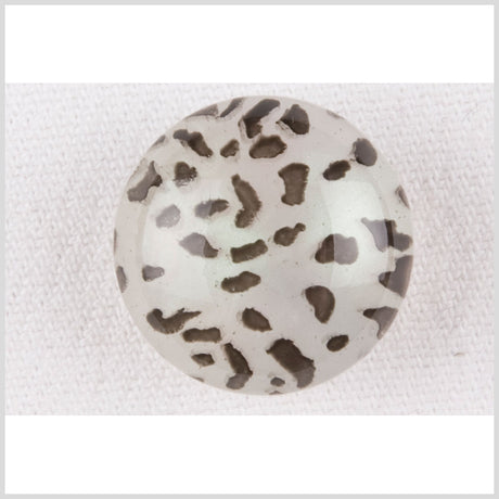 Iridescent/Black Plastic Button - 28L/18mm