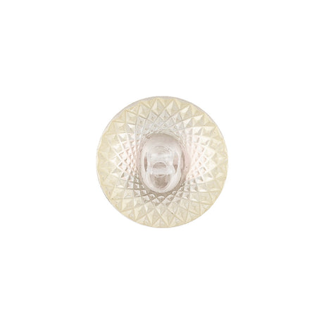 Translucent Faceted Plastic Shank Back Button - 25L/16mm
