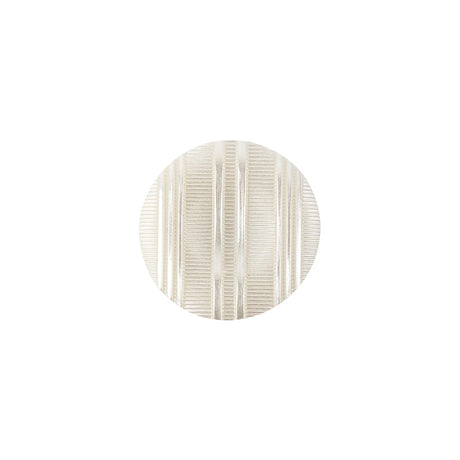 Plastic Shank Back Button - 24L/15mm - Off White Ribs and Stripes
