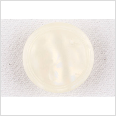 Plastic Shank Back Button - 28L/18mm - Ivory Gold Luster