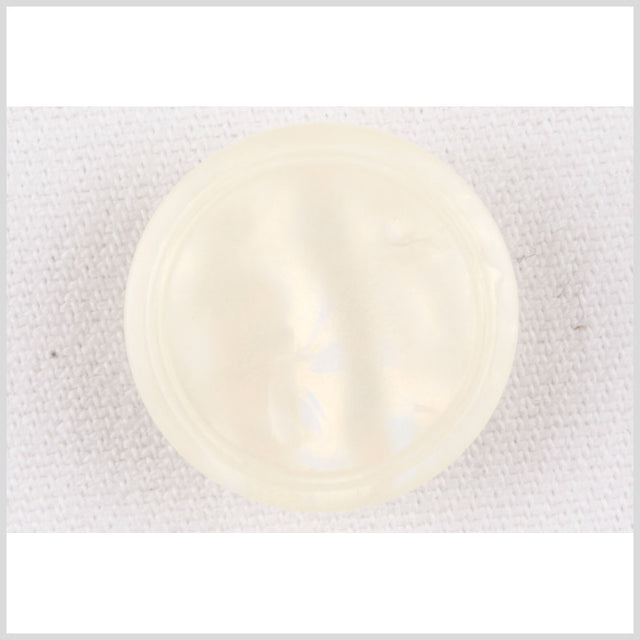 Plastic Shank Back Button - 28L/18mm - Ivory Gold Luster