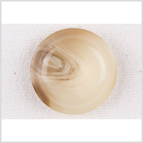 Ivory Plastic Self Back Button - 38L/24mm