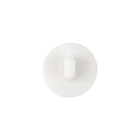 White Plastic Button - 24L/15mm