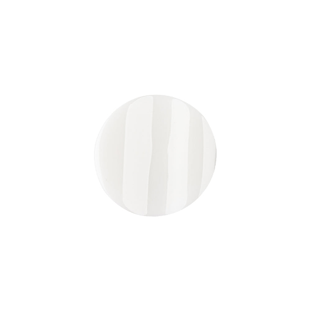 White Plastic Button - 24L/15mm