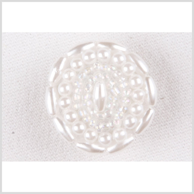 White Plastic Button - 40L/25.5mm