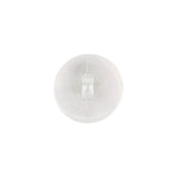 Plastic Shank Back Button - 24L/15mm - Iridescent White Dome Shaped