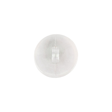 Plastic Shank Back Button - 24L/15mm - Iridescent White Dome Shaped