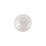 Plastic Shank Back Button - 24L/15mm - Iridescent White Dome Shaped