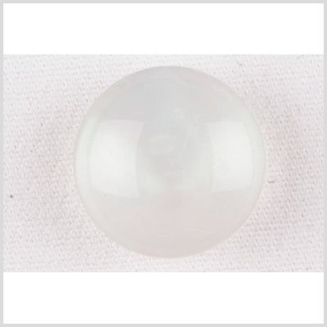 Plastic Shank Back Button - 36L/23mm - Iridescent White Dome Shaped