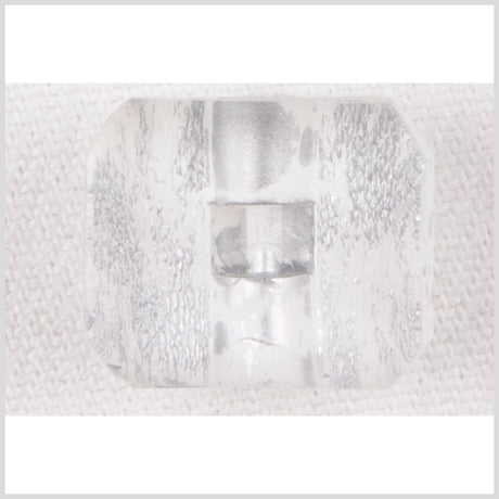 Clear White Plastic Button - 20L/12.5mm