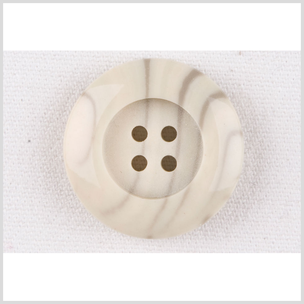 Bone Plastic Button - 40L/25.5mm