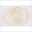 Clear Gold Plastic Button - 24L/15mm