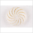 Clear Gold Plastic Button - 36L/23mm