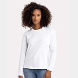 Next Level® Women's Cotton Relaxed Crewneck Long Sleeve T-Shirt