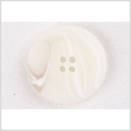 White Plastic Button - 28L/18mm