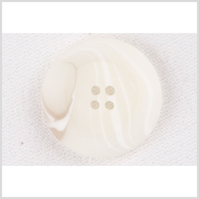 White Plastic Button - 28L/18mm