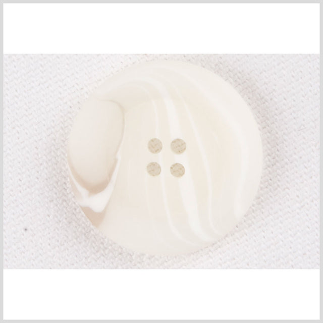 White Plastic Button - 32L/20mm