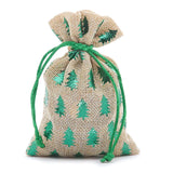 4” x 6” Metallic Christmas Tree Bags Seasonal Gift Bags