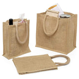 Jute Shopping Bags 9 '' X 4 '' X 11 '' Small