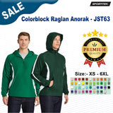 Sport-Tek® Colorblock Raglan Anorak