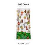 Christmas Themed Cello 5” x 3” x 11.5” Gift Packaging