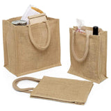 Jute Shopping Bags 12 '' X 7 3/4 '' X 12 '' Medium