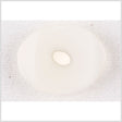 Plastic Shank Back Button - 36L/23mm - White Oval