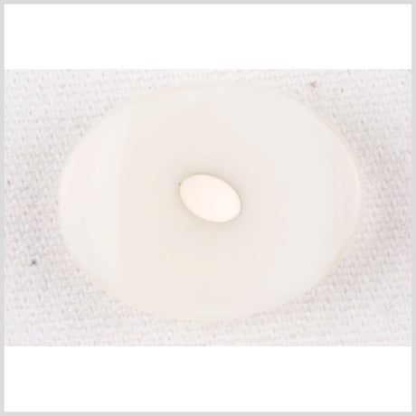 Plastic Shank Back Button - 36L/23mm - White Oval