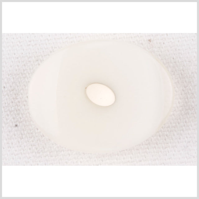 Plastic Shank Back Button - 36L/23mm - White Oval