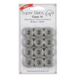 Cotton Pre-Wound Bobbins Granite Class 15 12 Pack