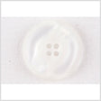 White Plastic Button - 40L/25.5mm