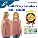 Bella + Canvas® Youth Flowy Racerback Tank - 8800Y