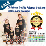 Christmas Outfits Pajamas Set Long Sleeves And Trousers