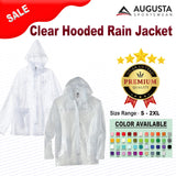 Augusta Sportswear® Clear Hooded Rain Jacket