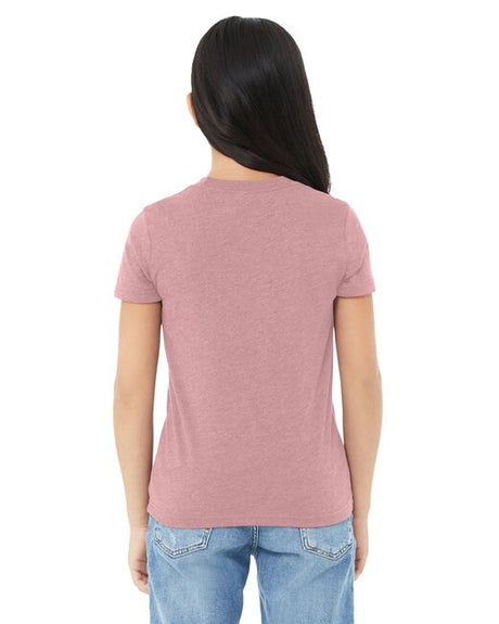 Bella + CanvasÂ Youth CVC Jersey Crewneck Short Sleeve T-Shirt - S