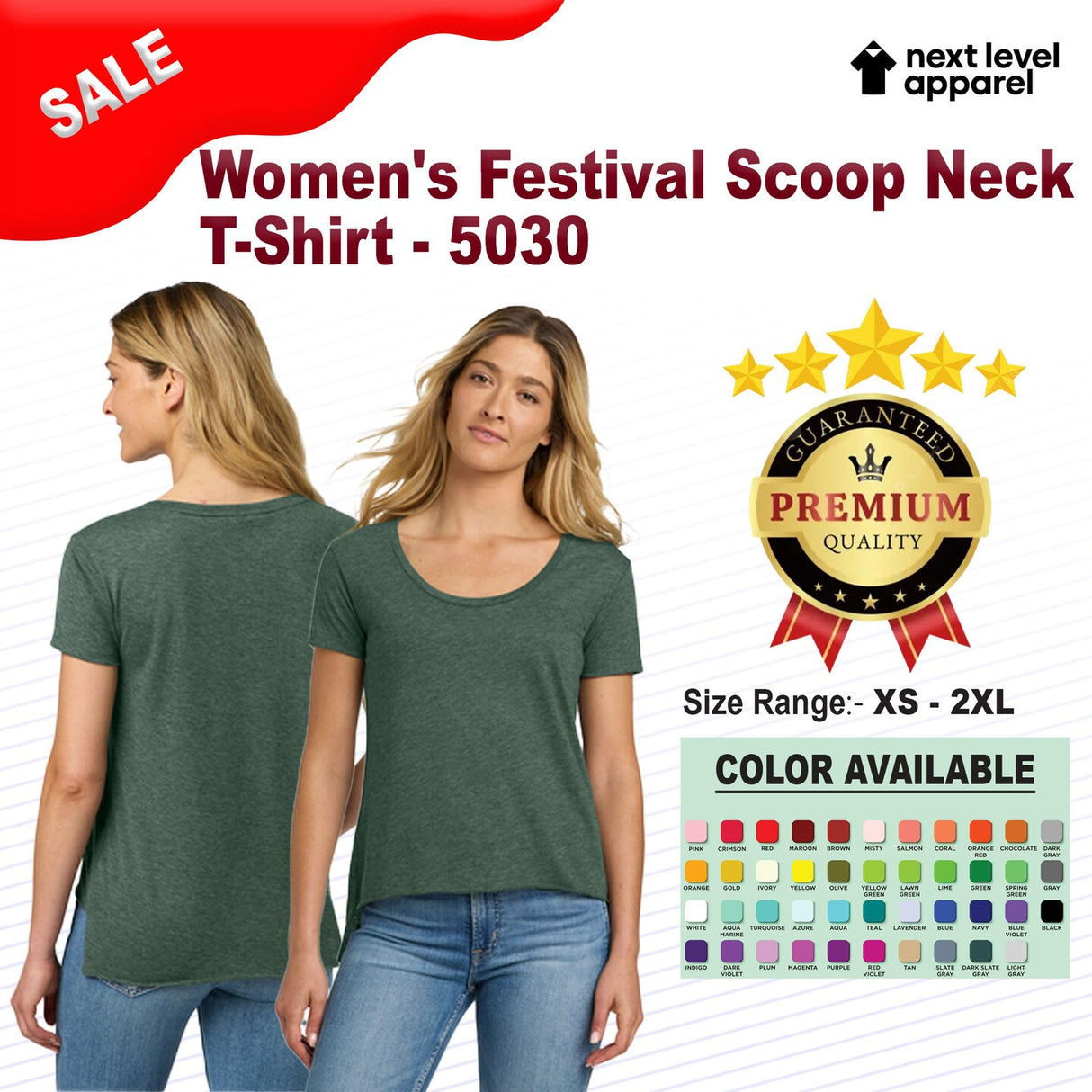 Next Level® Women’s Festival Scoop Neck T-Shirt