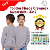 RADYAN® Toddler Fleece Crew Neck Long Sleeve Sweatshirt - 3317